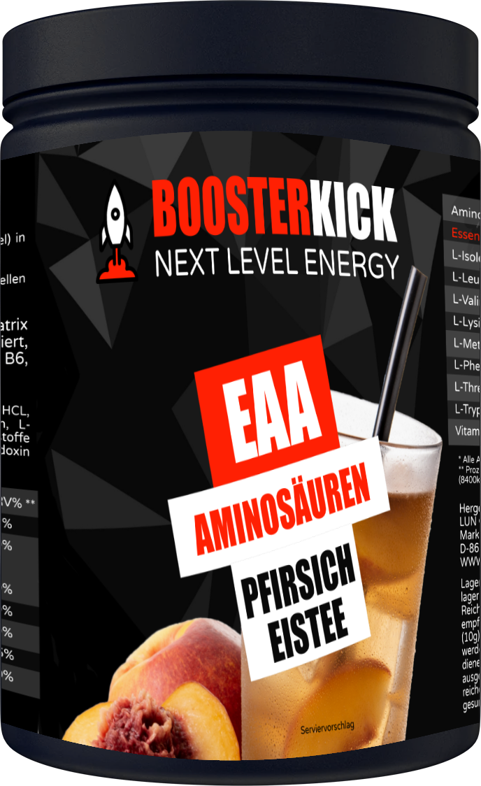 BOOSTERKICK EAA Pfirsich Eistee 500g-Dose