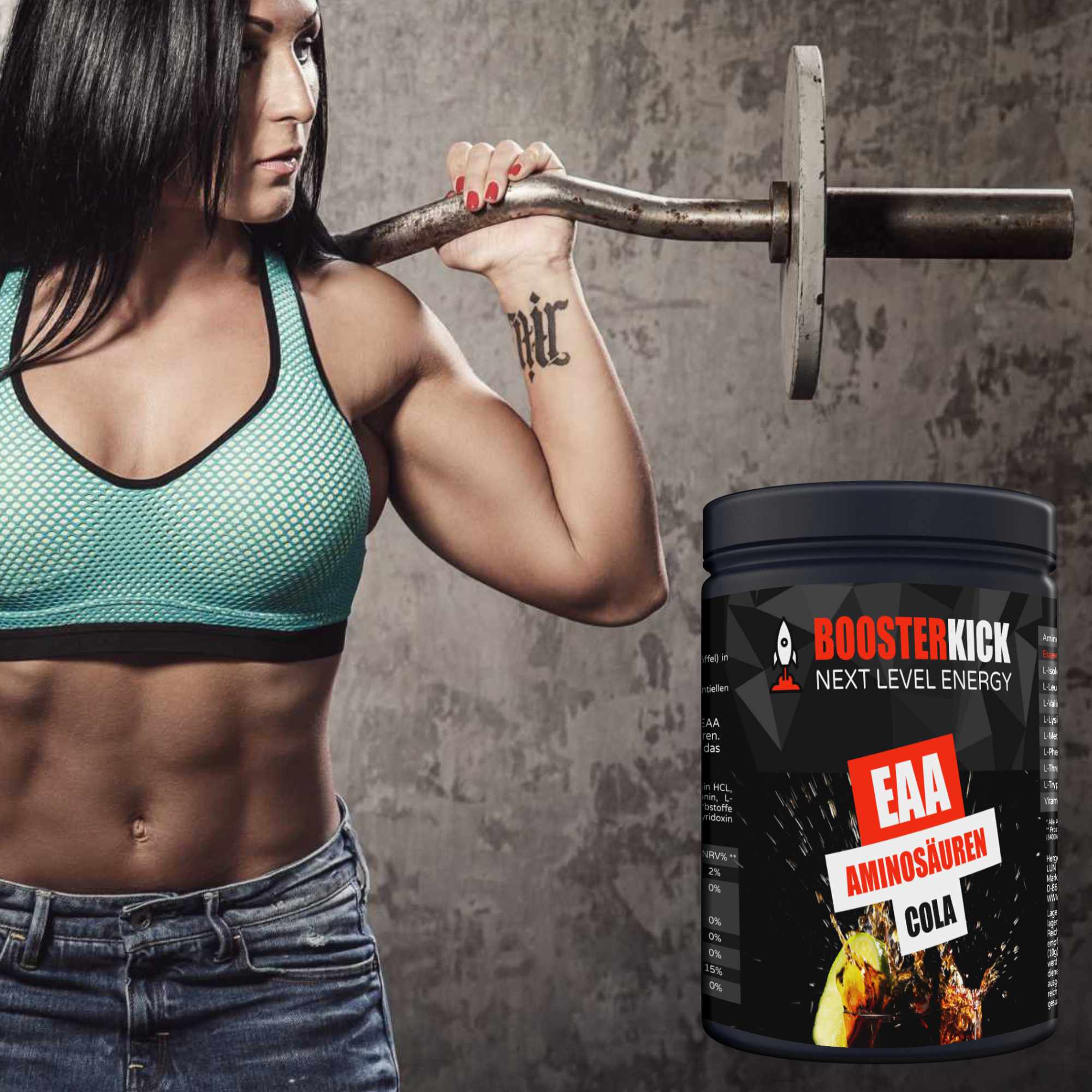 BOOSTERKICK EAA Cola 500g-Dose 
