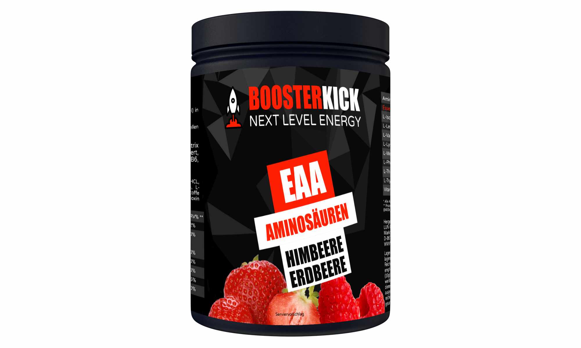 BOOSTERKICK EAA Himbeere-Erdbeere 500g-Dose