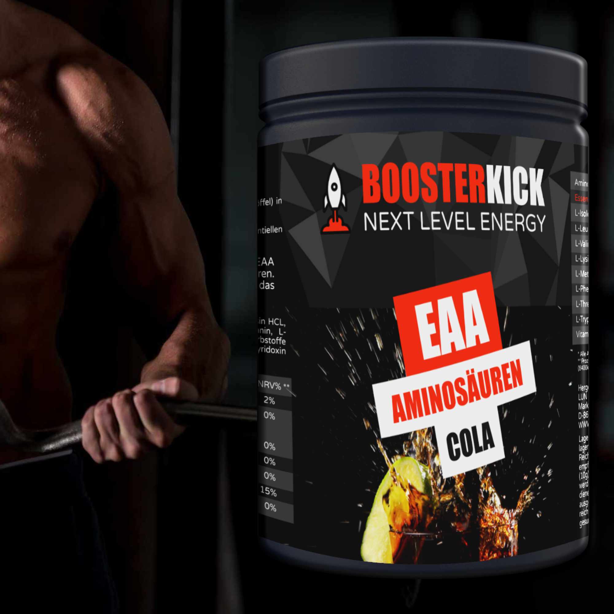 BOOSTERKICK EAA Cola 500g-Dose 